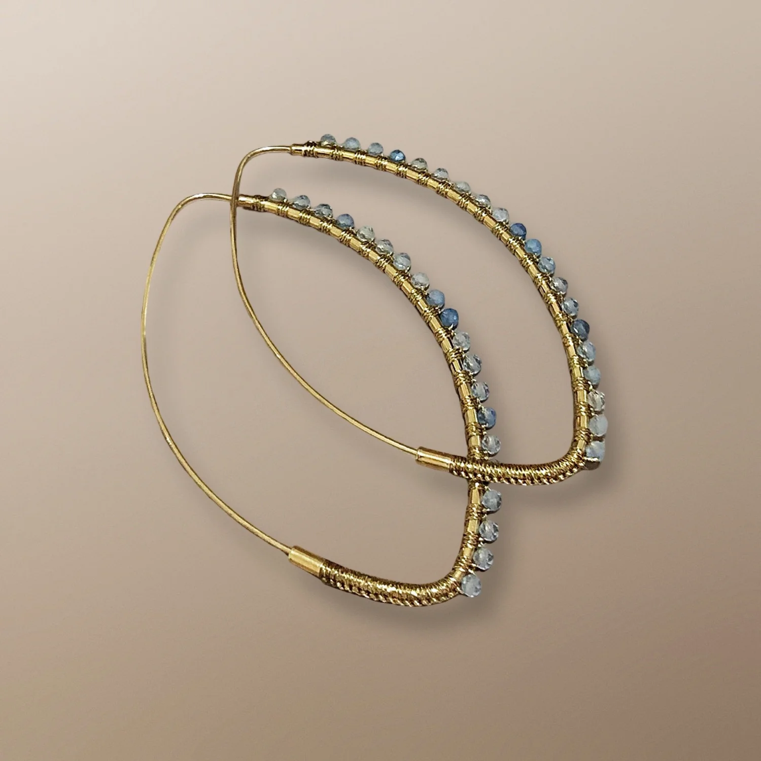 サイモンアルカンタラ パールゴールドフープピアス HOOPS & EARRINGS — SIMON ALCANTARA LLC SIMON ALCANTARA